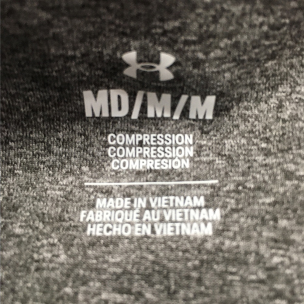 Under Armour Compression High Rise Full Length Leggings Medium Gray Athletic - Picture 8 of 10